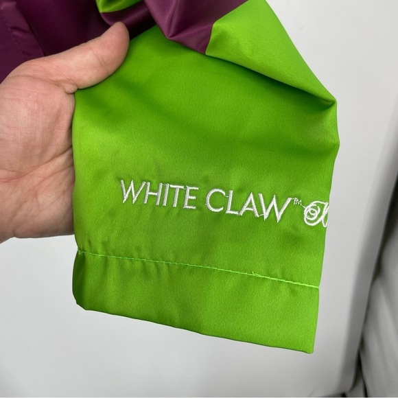 Homme + Femme x White Claw windbreaker claw breaker jacket purple green patches - Picture 4 of 10